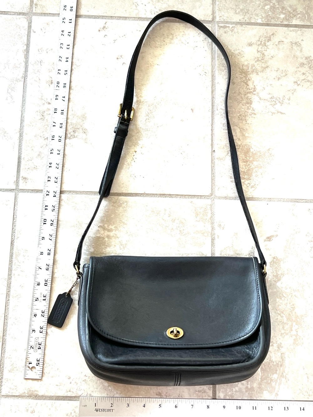 Vintage Retro Pre-1994 Coach Black City Bag style number 9790 - Picture 13 of 13
